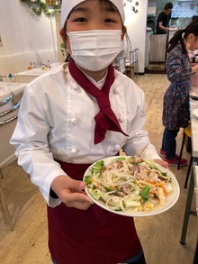 振替レッスで「炒めビーフン」をつくりました！