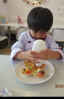 幼児も参加できるクッキングイベント